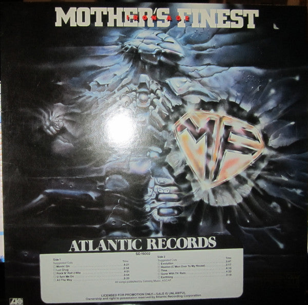 Mother's Finest : Iron Age (LP, Album, Mon)