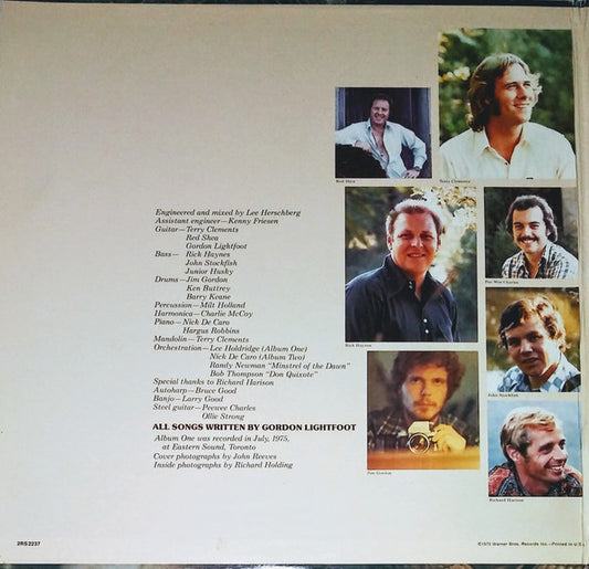 Gordon Lightfoot : Gord's Gold (2xLP, Album, Comp, Pin)