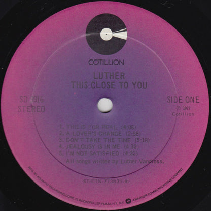 Luther : This Close To You (LP, Album, RI )