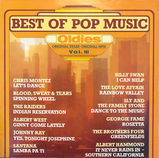 Various : Best Of Pop Music - Oldies Vol III (LP, Comp)