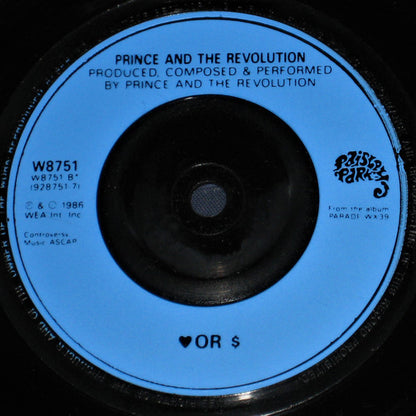 Prince And The Revolution : Kiss (7", Single, Blu)