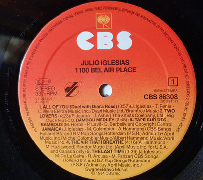 Julio Iglesias : 1100 Bel Air Place (LP, Album)