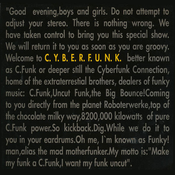 C.Y.B.E.R.F.U.N.K. : Live At The Wunderbar (12")