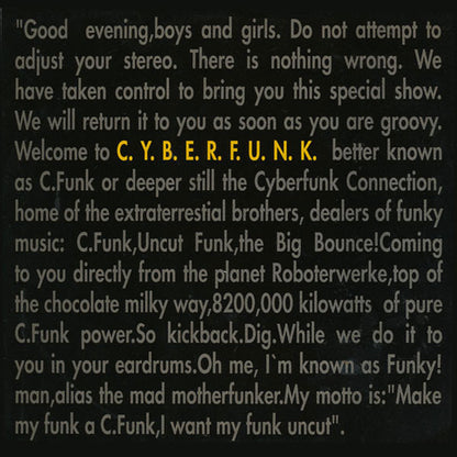 C.Y.B.E.R.F.U.N.K. : Live At The Wunderbar (12")