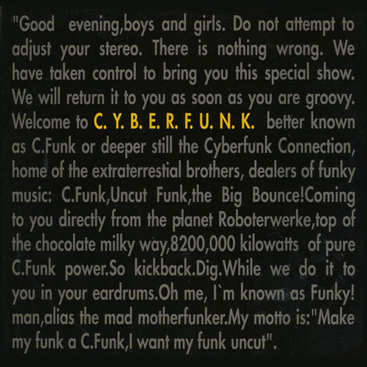 C.Y.B.E.R.F.U.N.K. : Live At The Wunderbar (12")