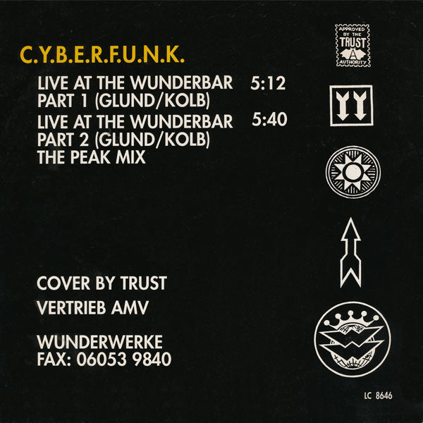 C.Y.B.E.R.F.U.N.K. : Live At The Wunderbar (12")