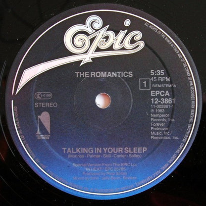 The Romantics : Talking In Your Sleep (Special Remix) (12", Maxi)