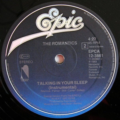The Romantics : Talking In Your Sleep (Special Remix) (12", Maxi)