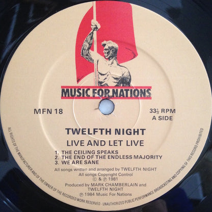 Twelfth Night : Live And Let Live (LP, Album, Gat)