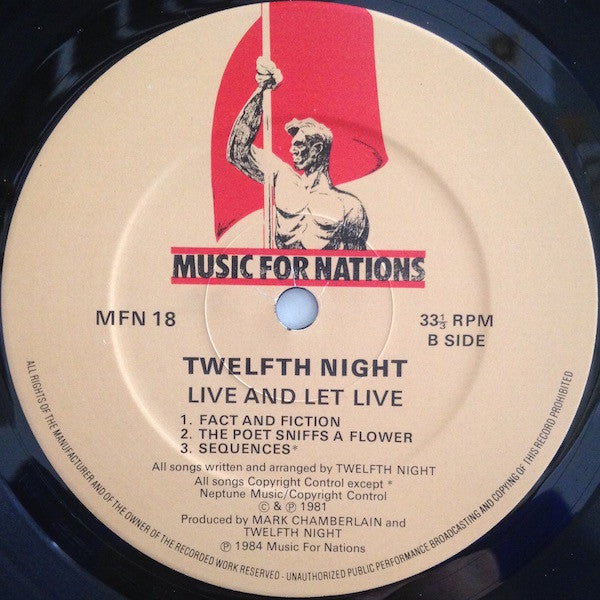 Twelfth Night : Live And Let Live (LP, Album, Gat)