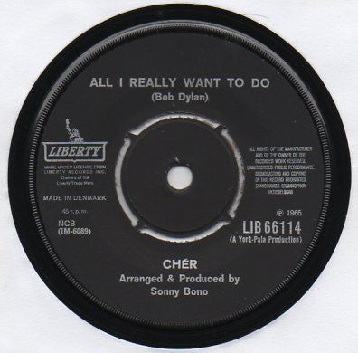 Cher : All I Really Want To Do / I'm Gonna Love You (7", Single)