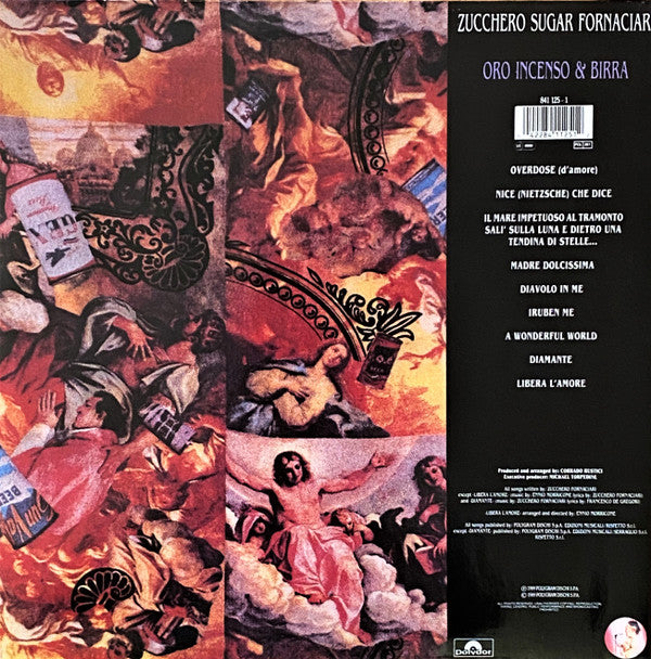 Zucchero Sugar Fornaciari* : Oro Incenso & Birra (LP, Album, Gat)