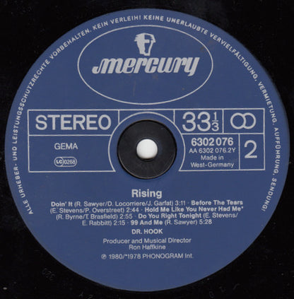 Dr. Hook : Rising (LP, Album)