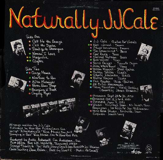 J.J. Cale : Naturally (LP, Album, RE)