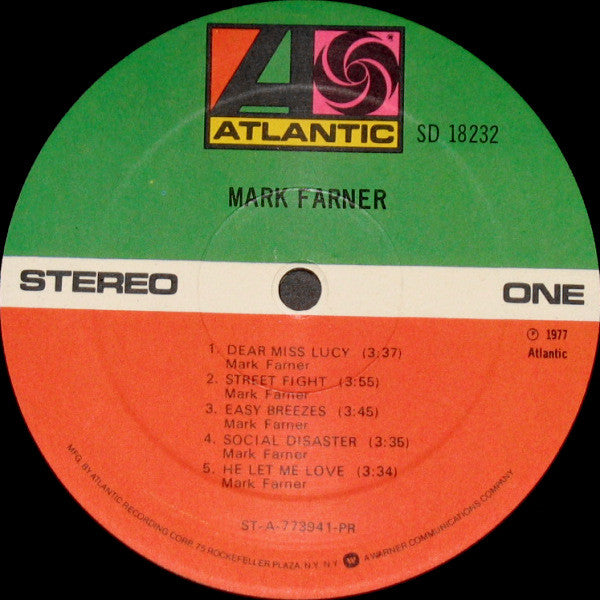 Mark Farner : Mark Farner (LP, Album, Pre)