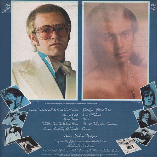 Elton John : Captain Fantastic And The Brown Dirt Cowboy (LP, Album, Tra)
