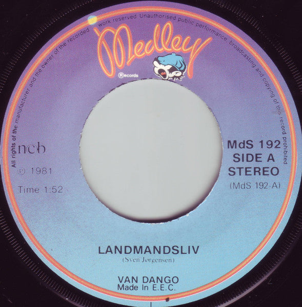 Van Dango : Landmandsliv / Nullersangen (7", Single)