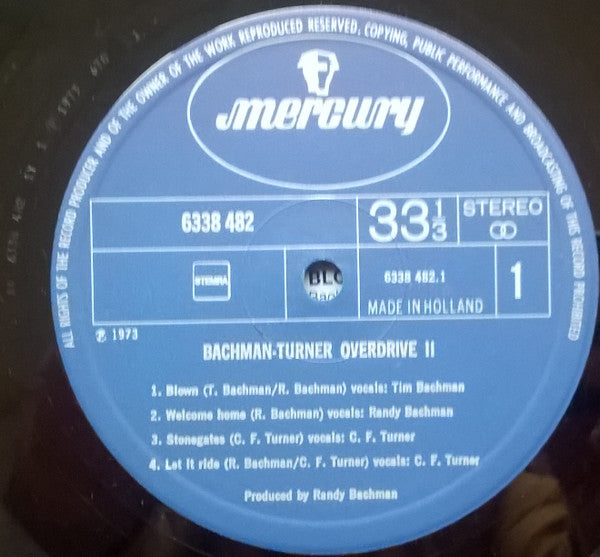 Bachman-Turner Overdrive : Bachman-Turner Overdrive II (LP, Album)