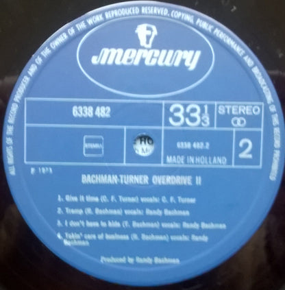 Bachman-Turner Overdrive : Bachman-Turner Overdrive II (LP, Album)