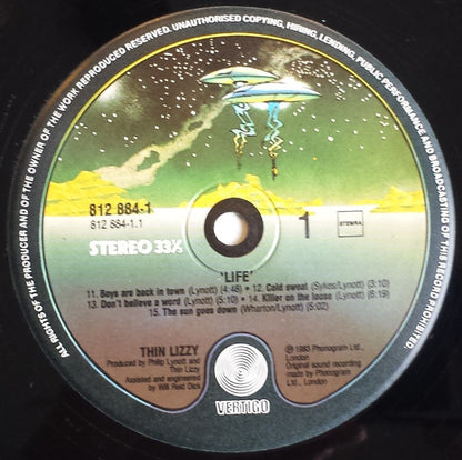 Thin Lizzy : Life Live (2xLP, Album)