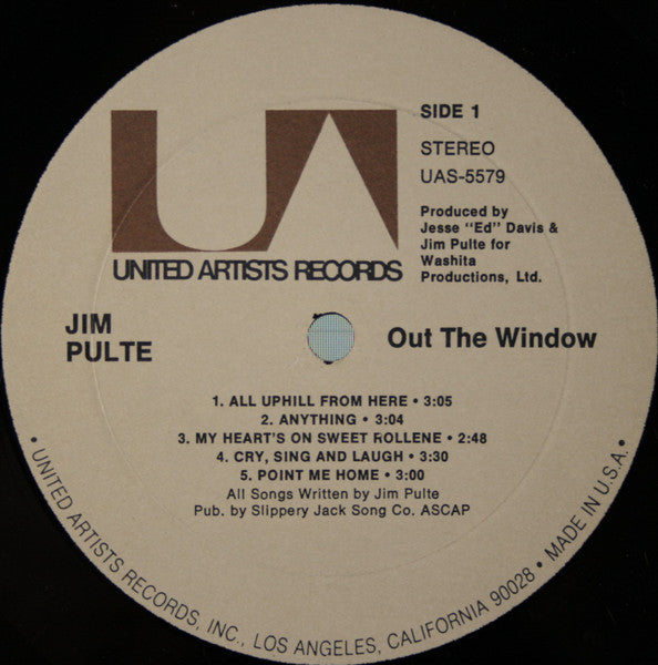 Jim Pulte : Out The Window (LP, Album)