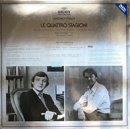 Antonio Vivaldi, The English Concert, Simon Standage • Trevor Pinnock : Le Quattro Stagioni = Die Vier Jahreszeiten = The Four Seasons = Les Quatre Saisons (LP)