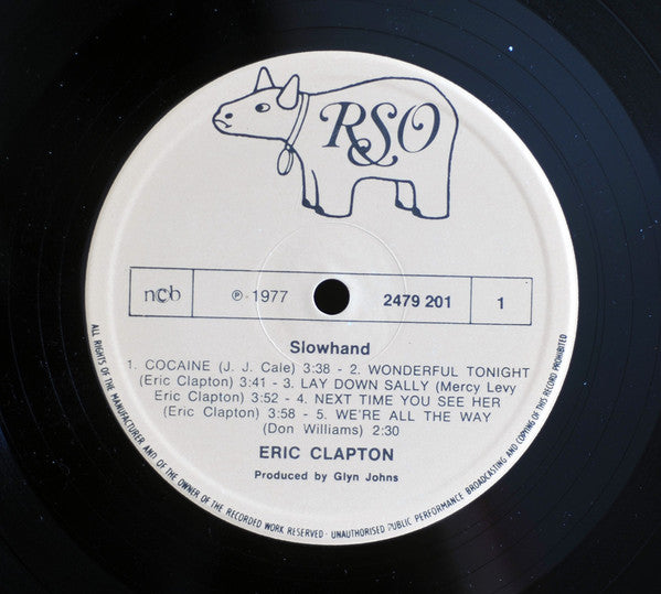 Eric Clapton : Slowhand (LP, Album, Gat)