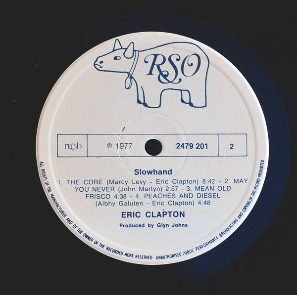 Eric Clapton : Slowhand (LP, Album, Gat)