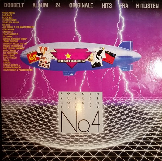 Various : Rocken Ruller 4 - Dobbelt Album 24 Originale Hits Fra Hitlisten (2xLP, Comp, Gat)