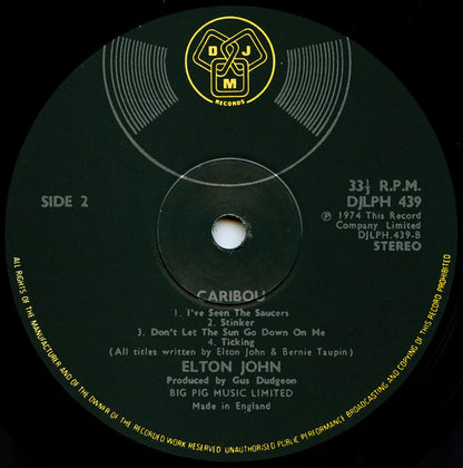 Elton John : Caribou (LP, Album)