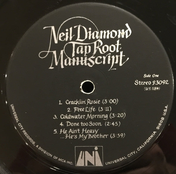 Neil Diamond : Tap Root Manuscript (LP, Album, RE)