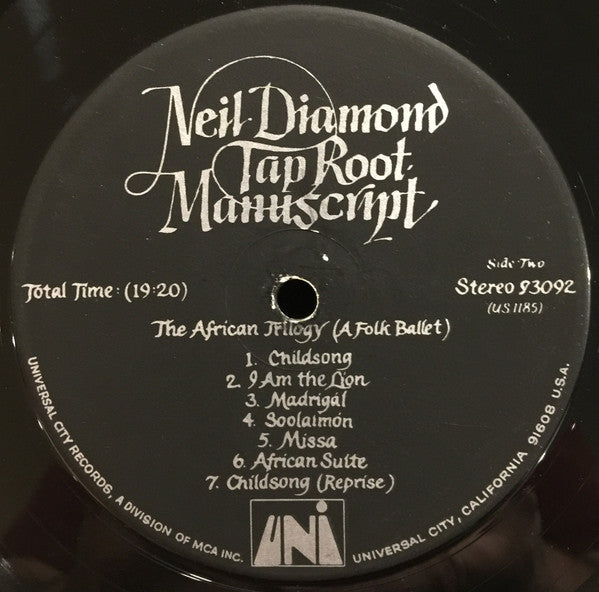 Neil Diamond : Tap Root Manuscript (LP, Album, RE)