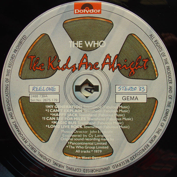 The Who : The Kids Are Alright (2xLP, Album)