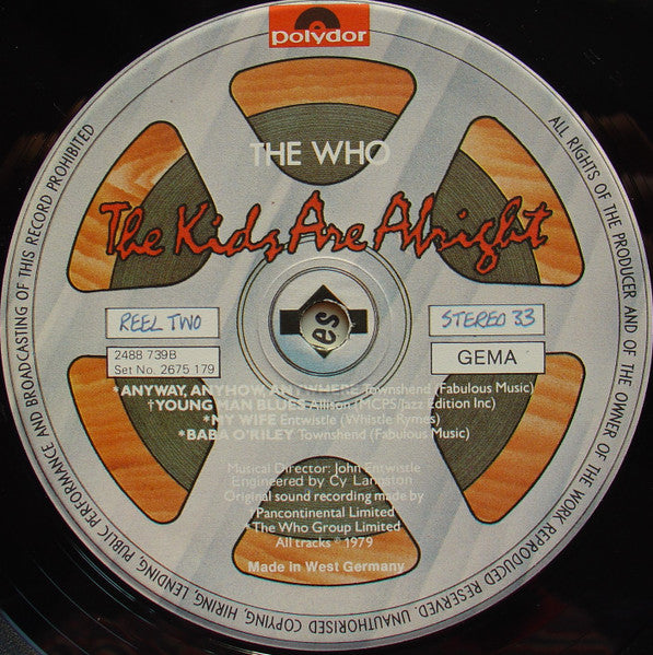 The Who : The Kids Are Alright (2xLP, Album)