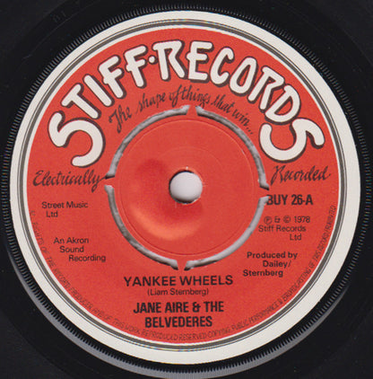 Jane Aire And The Belvederes : Yankee Wheels (7", Single)