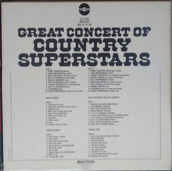 Various : Great Concert Of Country Superstars (3xLP, Comp + Box)