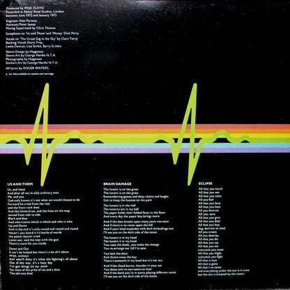 Pink Floyd : The Dark Side Of The Moon (LP, Album, RP, Gat)