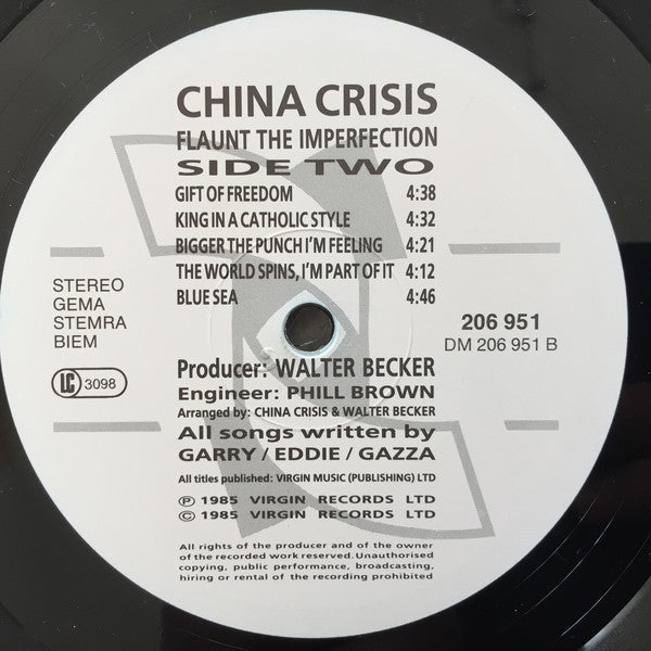 China Crisis : Flaunt The Imperfection (LP, Album)