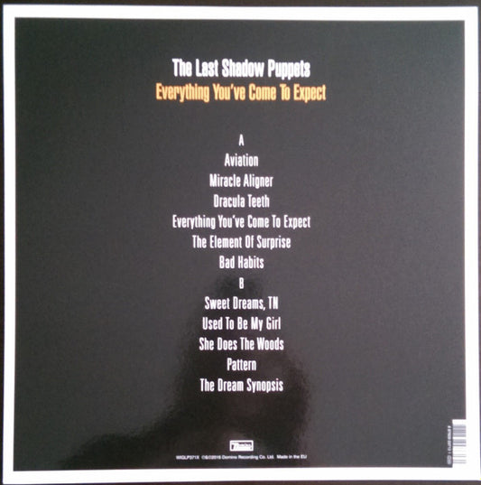 The Last Shadow Puppets : Everything You've Come To Expect (LP, Album, 180 + 7", Yel + Dlx, Ltd)