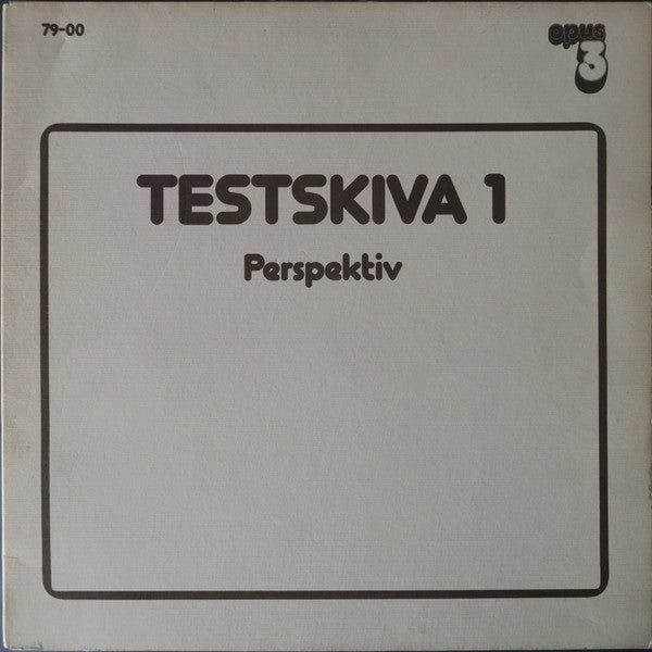 Various : Testskiva 1 (Perspektiv) (LP, Comp)