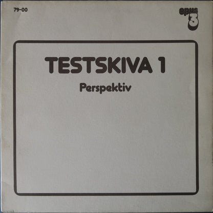 Various : Testskiva 1 (Perspektiv) (LP, Comp)