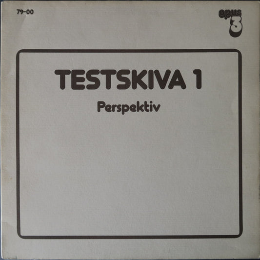 Various : Testskiva 1 (Perspektiv) (LP, Comp)