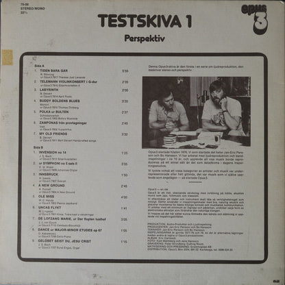 Various : Testskiva 1 (Perspektiv) (LP, Comp)