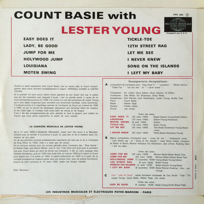Count Basie With Lester Young : Count Basie With Lester Young (LP, Comp, Mono)