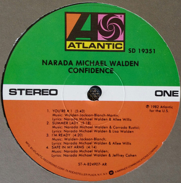 Narada Michael Walden : Confidence (LP, Album, AR)