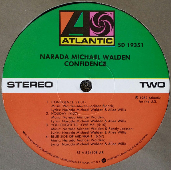 Narada Michael Walden : Confidence (LP, Album, AR)