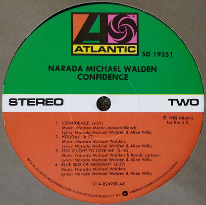Narada Michael Walden : Confidence (LP, Album, AR)