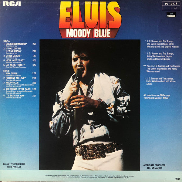 Elvis Presley : Moody Blue (LP, Album)
