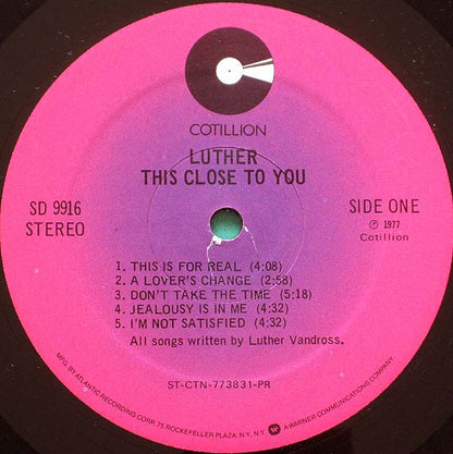 Luther : This Close To You (LP, Album, PR )