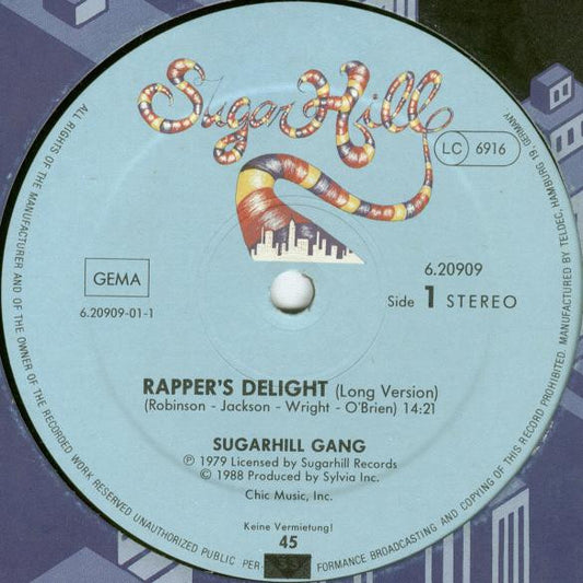 Sugarhill Gang : Rapper's Delight (12", RE)